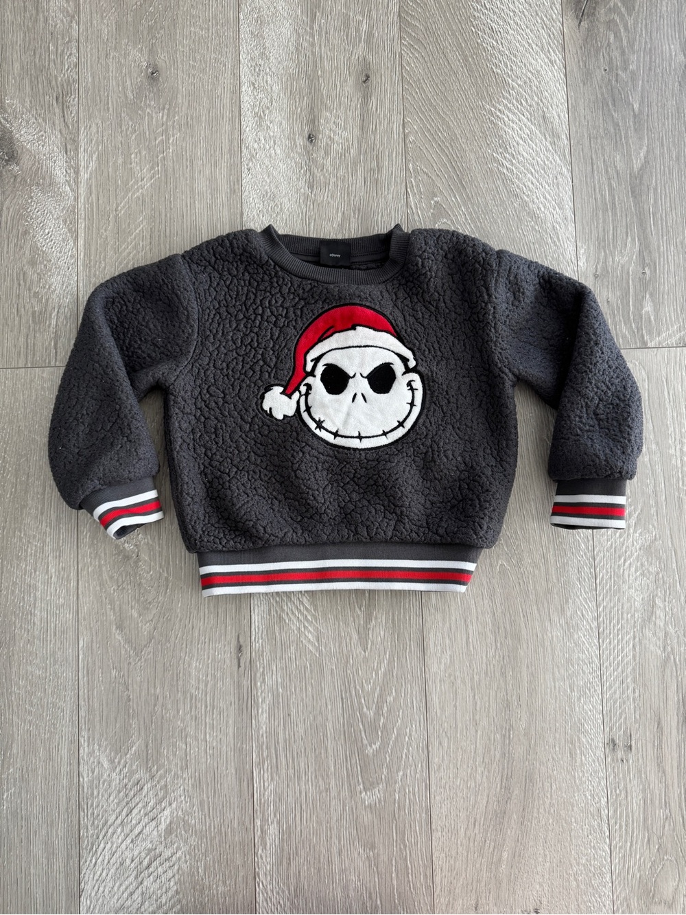 The Nightmare Before Christmas Jack Skellington Sherpa Pullover 2T